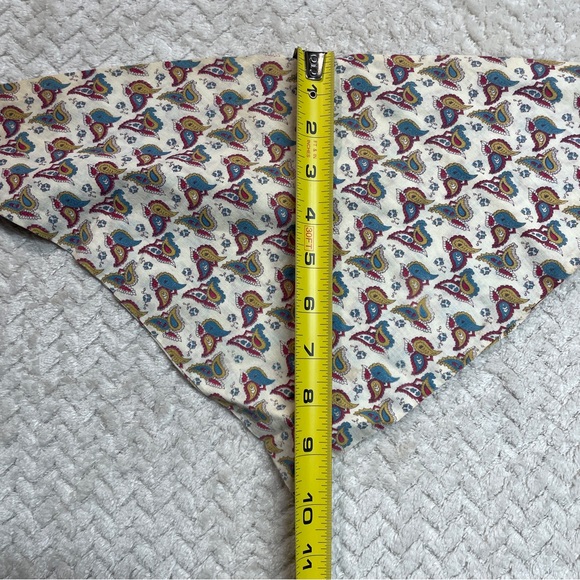 Vintage Paisley Head Bandana with‎ string | Boho Festival Cottagecore - Picture 9 of 9